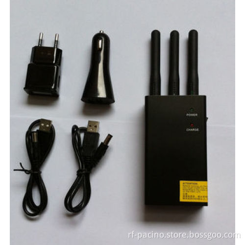 3-band handheld video jammer, output 0.8W each band, total is 2.4W